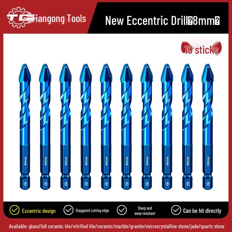 Сверхтвердое сверло Tiangong для плитки и бетона со смещенной наклонной головкой
