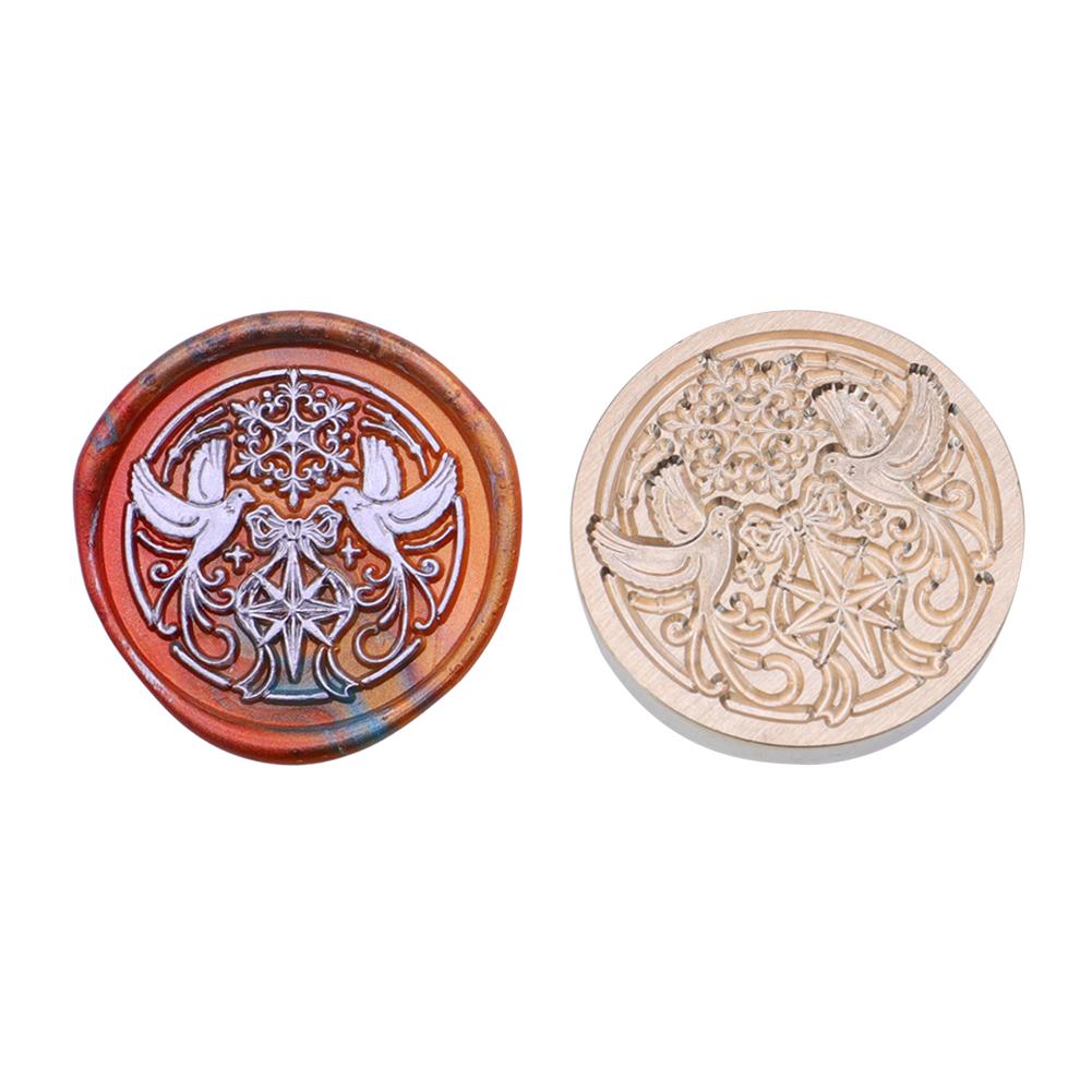 Огненная краска Печать ретро восковая печать тисненая головка штампа почтовая печать DIY свадебный конверт украшение для скрапбукинга восковая печать медная головка