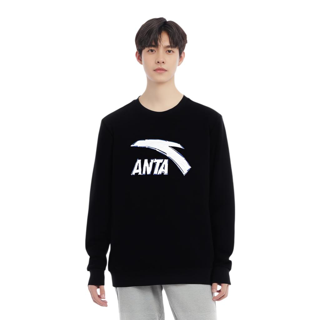 Anta Life Collection Sweatshirt Unisex Basic Black Gray 972418707-5