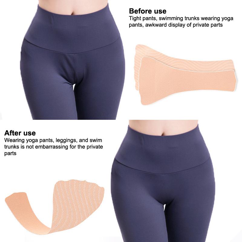 Многоразовая невидимая клейкая подушечка-маска «верблюжья лапка» для женских леггинсов, купальников и спортивной одежды, водонепроницаемая.