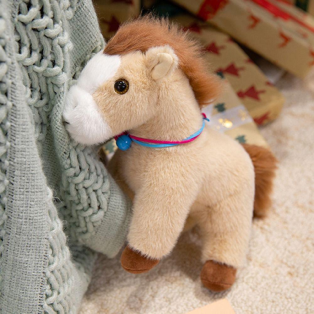 Mascot Dolls Horse Plush Doll Cute Zodiac Pony Figurine Cartoon Steed Doll Chinese New Year
