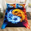 3D Print Yin Yang Duvet Cover King Queen Boho Trippy Psychedelic Art Comforter Cover Gossip Spark Bedding Set
