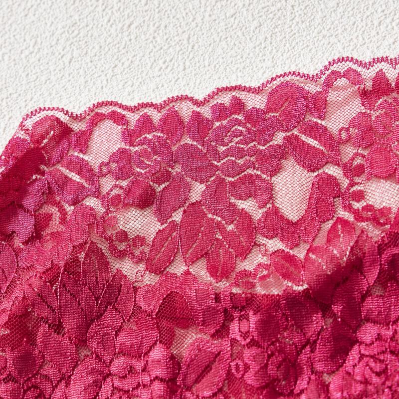 Женские сексуальные красные кружевные трусики больших размеров с цветочной сеткой - мягкое, дышащее и удобное нижнее белье с высокой талией