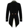 Girls Showman Costume Lapel Collar Long Sleeves Tuxedo Coat Role Play Party Performance Black Formal Jacket