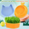 Mint Cat Grass Pot Soilless Hydroponic Lazy Cat Grass Planting Box Catnip Promote Digestion Cat Snacks Planting Container Tools