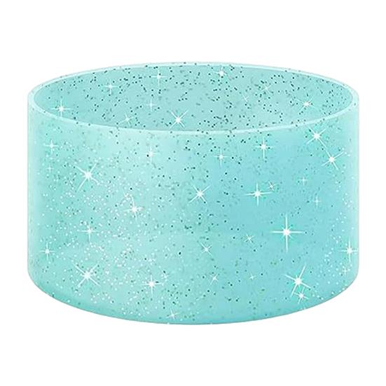 Silicone Cup Sleeve Glitter Anti-Slip Heat Insulation Cover Lightweight Water Bottle Pad