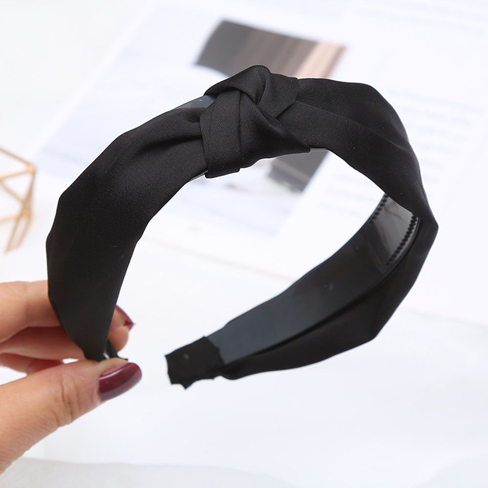 Однотонные аксессуары для волос Головной убор Головной убор для женщин Девушка Повязка на голову Обруч для волос Волосы Волосы