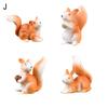 Cute Squirrel Animal Figurine Craft DIY Miniature Fairy Garden Bonsai Ornament
