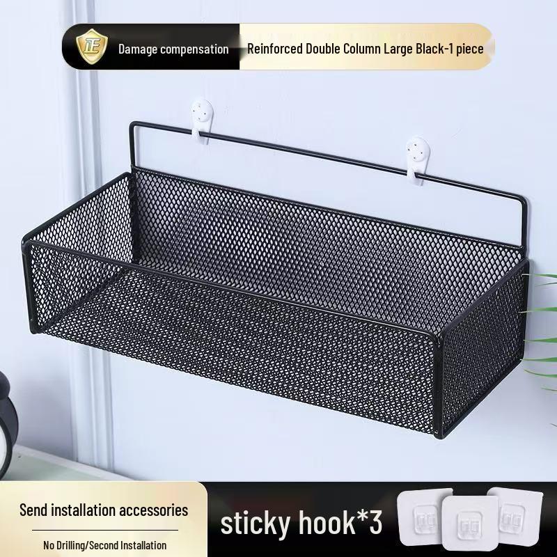 Настенный стеллаж для хранения без сверления для ванной комнаты, кухни и прикроватной зоны