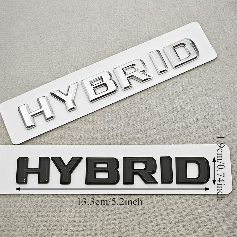 3D ABS Car Letters Logo HYBRID Sticker Side Fender Badge Rear Trunk Emblem For Mercedes Benz S Class C300 E300 GLE350 GLC300