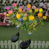 Outdoor Solar Flower Lights Waterproof Backyard Lawn Lamp New 42 LED Solar Garden Lights