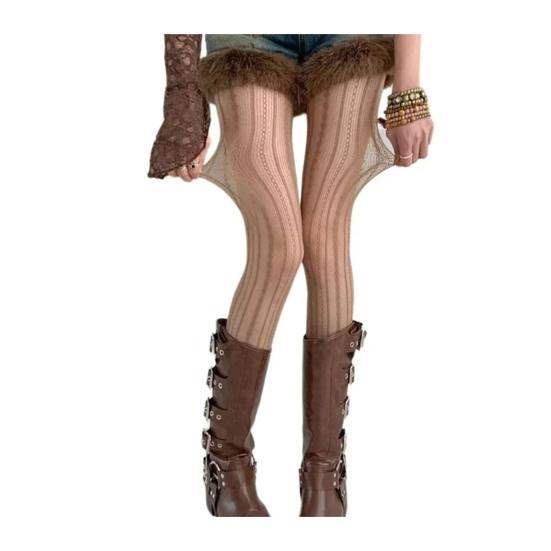 Женские колготки с ажурным узором, в сеточку, ультратонкие, прозрачные, высокоэластичные, противоскользящие, однотонные, для поездок на работу, свиданий, вечеринок, мини-юбка, подходящая