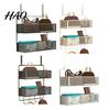 Bedroom Hanging Storage Rack Door Organizer with Hooks Sturdy Construction Mesh Hanger Hook Design Easy to Assemble Detachable Behind Basket