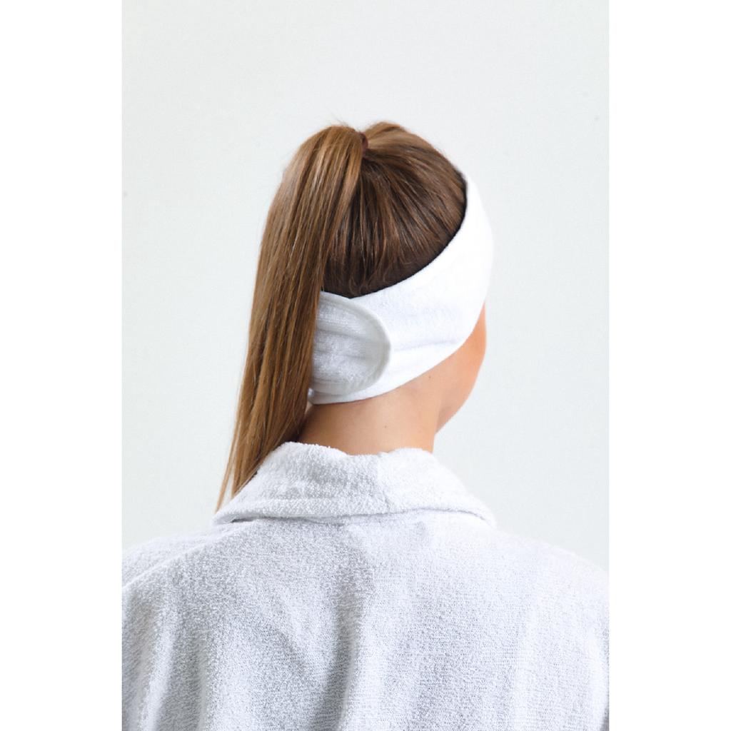 Резинка для волос для макияжа 100% хлопок Белый (1 шт.) Полотенце для ухода за кожей Бандана Женская бандана Бандана для волос