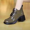 Осень и зима Ботинки Мартина универсальные лакированные короткие ботинки одинарные ботинки толстый каблук женская обувь ботинки женские ботинки обувь из мягкой кожи