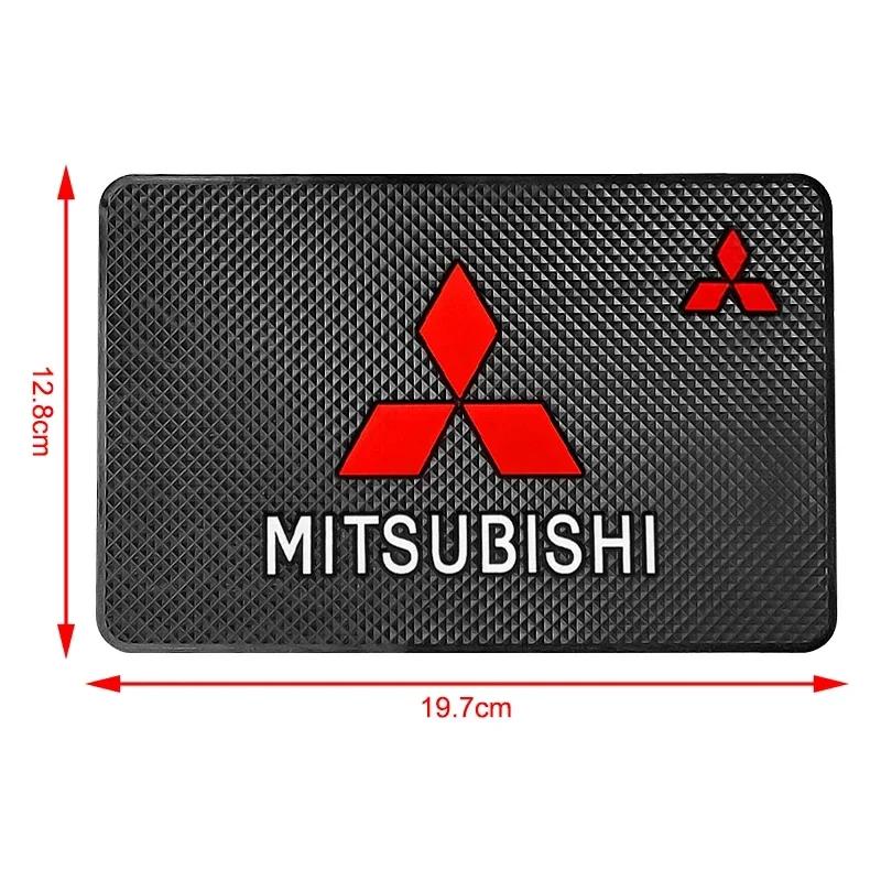 Car Mobile Phone Mat Dashboard Mat Rubber Mat  Non-Slip Pad For Mitsubishi Outlander Lancer 10 ASX RALLIART Eclipse L200 Pajero