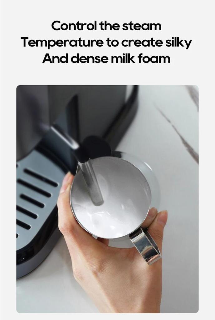 HiBREW Espresso Coffee Machine Cafetera Semi Automatic Coffee Maker 20Bar Visual Temperatura H5A