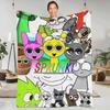 Sprunki Incredibox Игровые Пледы Для Путешествий На Самолете Фланелевый Плед Для Улицы Теплый Мягкий Дизайн Качество Покрывала Подарок