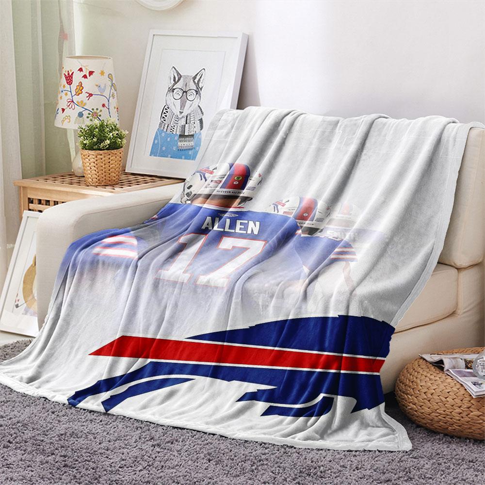 Bills Mafia Printed Flannel Blanket, soft throw for bedroom sofa, washable, fan merchandise, great gift.