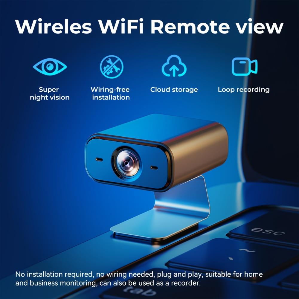 Compact Wireless Mini Camera with USB Rechargeable Battery, Wi-Fi Connection, Infrared Night Vision, Motion Detection