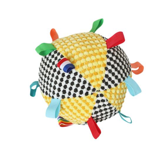 Собаки Звуковой мяч Игрушка-мяч для щенков со встроенным колокольчиком Устойчивый к жеванию Мяч для бросания и приноса для тренировки собак Интерактивная игра Снятие скуки