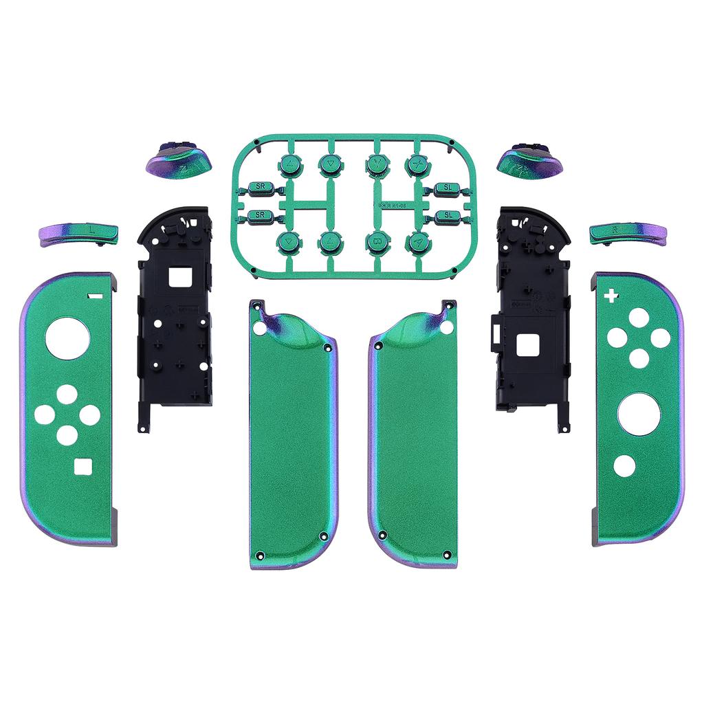 eXtremeRate DIY Replacement Shell Case for NS Switch & OLED JoyCon, Custom Controller Housing Cover With Full Set Buttons