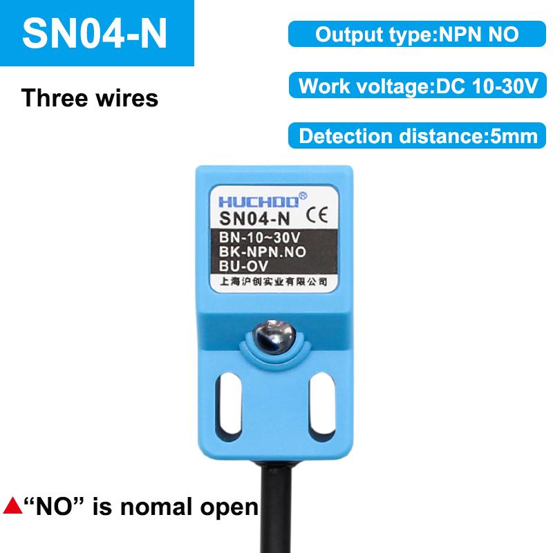 Бесконтактный переключатель металлический предел SN04 датчик квадратный водонепроницаемый NPN PNP NO NC DC три провода 10-30 В AC два провода 90-250 В