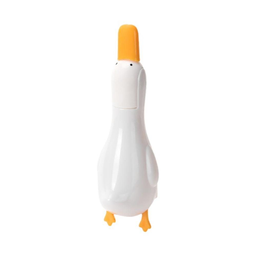 Cute Cartoon Duck-Shaped Hair Catcher Double Head Plastic Drain Cleaner Wall Mounted Cleaning Clip Shower Drains