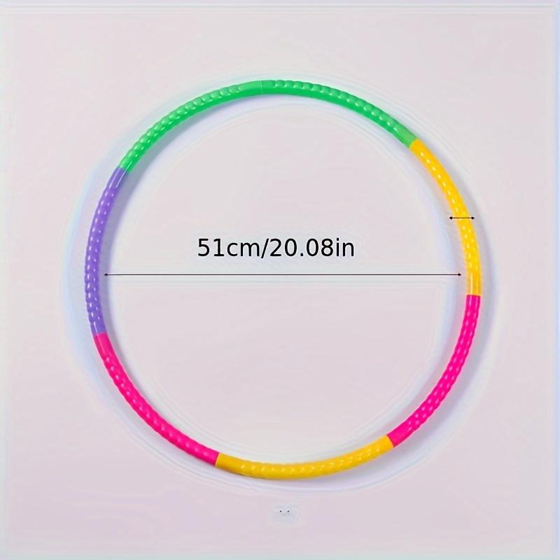 Съемный пластиковый гимнастический обруч - прочный, портативный, многоцелевой фитнес-инвентарь для игр на открытом воздухе и танцев
