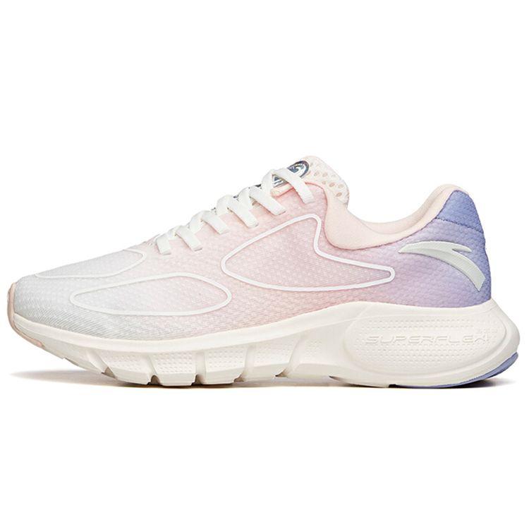 Anta Кроссовки Running Series Mesh Comfortable Low-Go для женщин, кроссовки Ivory-White 122135555-5