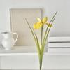 26" Artificial Iris Flower Flower Bouquet with Real Touch Fake Long Stem