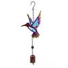 Creative Hummingbird Wind Chime Metal Hanging Decoration Garden Decoration Bell Pendant  Gift