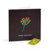 Recycled Minimalist Christmas Card - Mistletoe