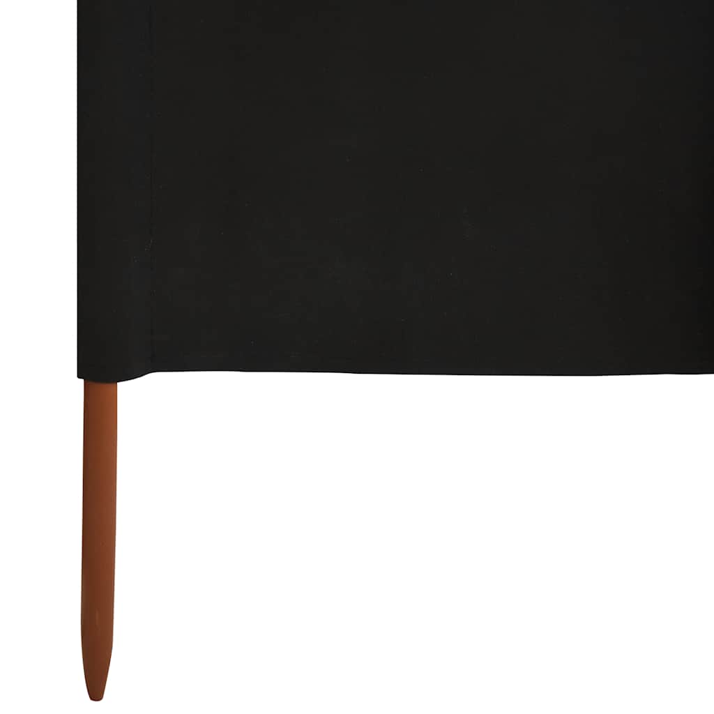 3 Piece Windscreen Mesh 400 x 120 cm Black