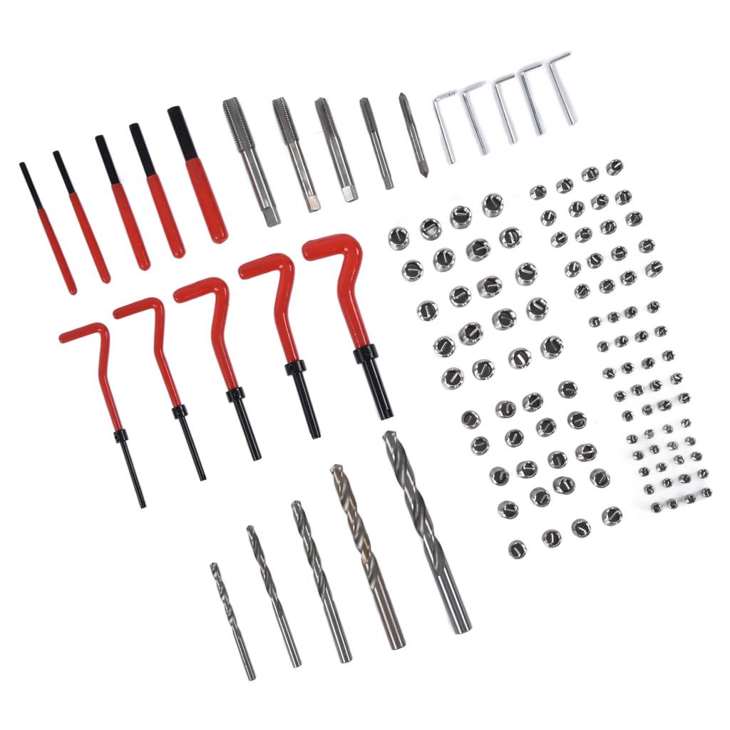 Набор для ремонта резьбы 125 шт. Инструмент для восстановления гаечный ключ спиральное сверло набор M5 M6 M8 M10 M12