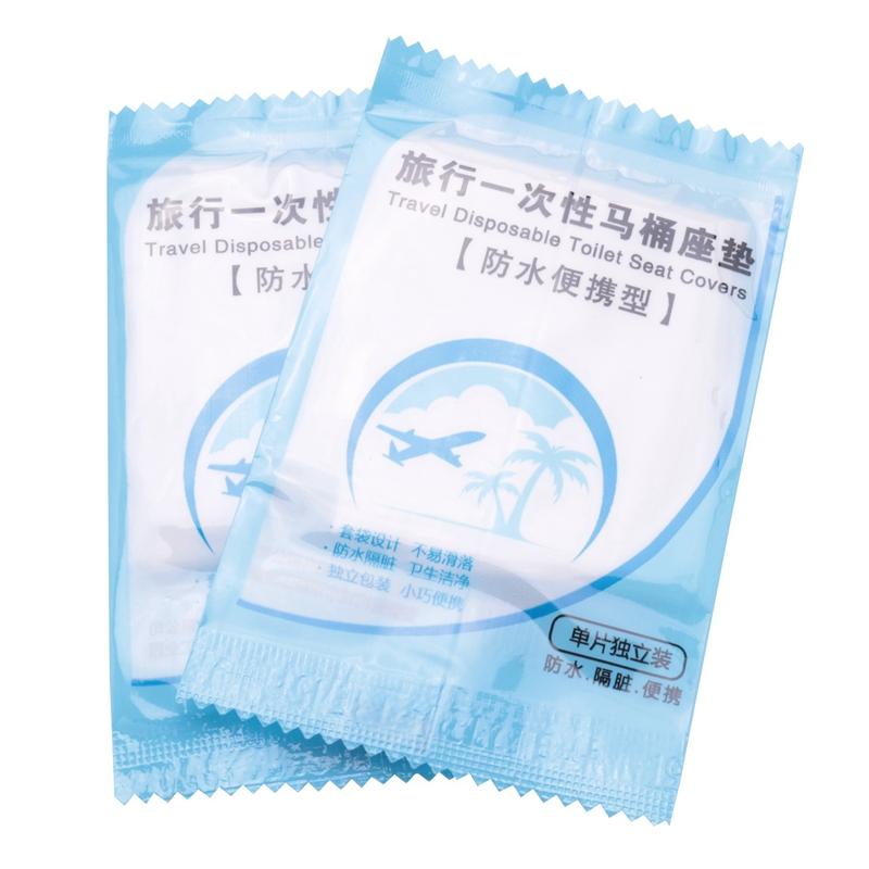 Portable Disposable Toilet Seat Cover Safety Travel Bathroom Toilet Paper Pad Bathroom Accessories Travel Goods