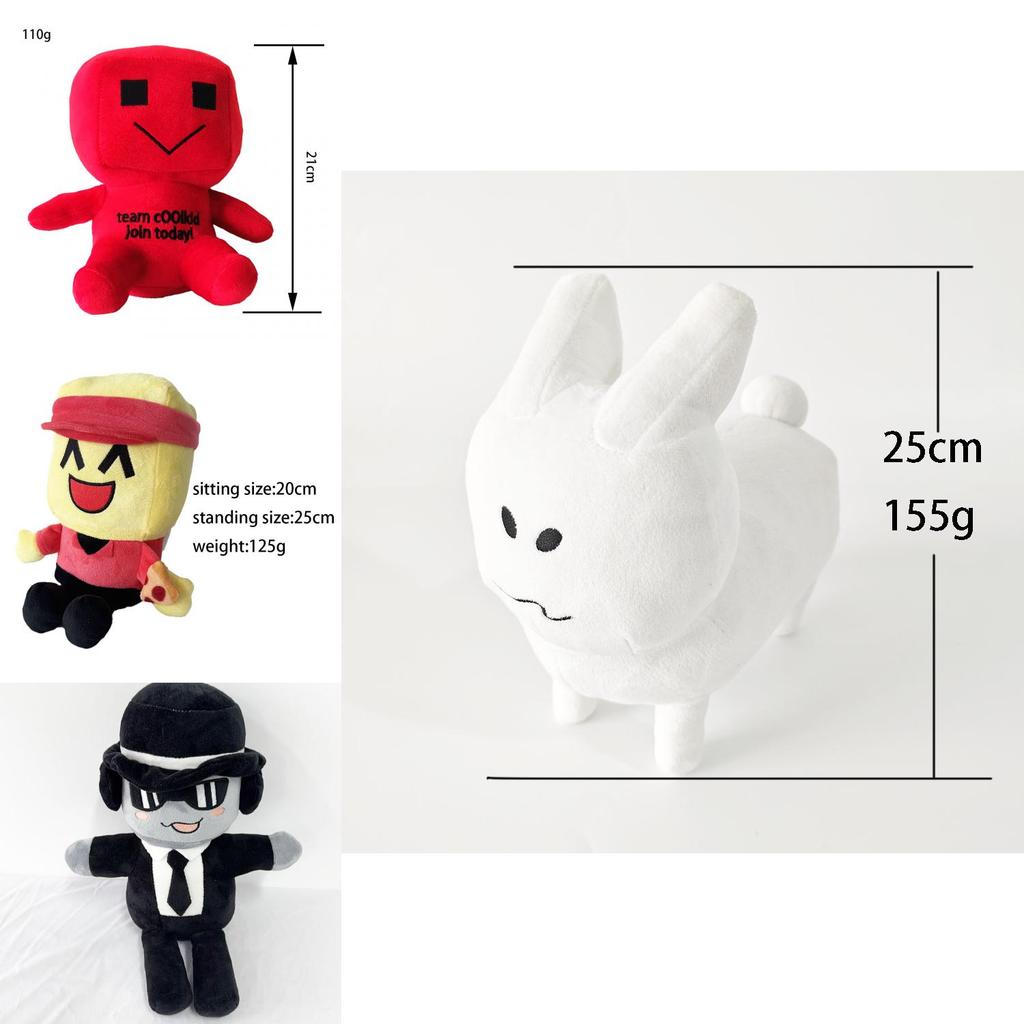 Плюшевая игрушка Roblox Chance Forsaken из коротковорсовой ткани для коллекционеров и детей