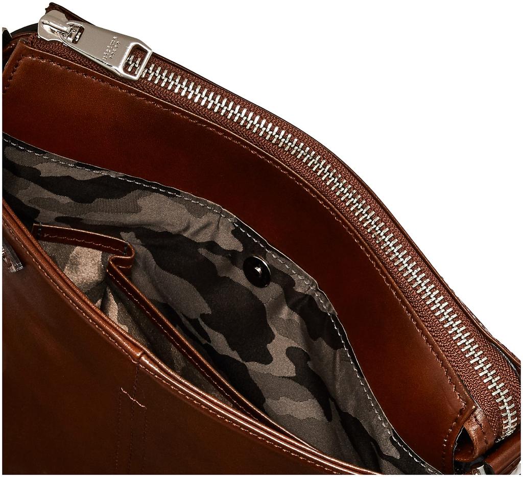 Мужская наплечная сумка Ultima Tokyo, Натуральная кожа, Сделано в Японии, Подходит для 10-дюймовых планшетов, Включает карман с антивирусной обработкой, Bart 70111, Светло-коричневый, Свободный размер