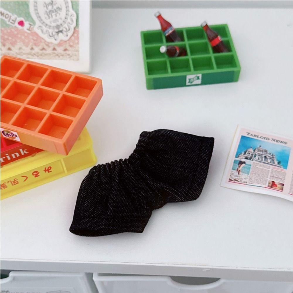 Мини Одежда для Куклы Хлопковый Джинсовый Материал Костюм Свитера для Куклы 10см Хлопковая Мягкая Кукла