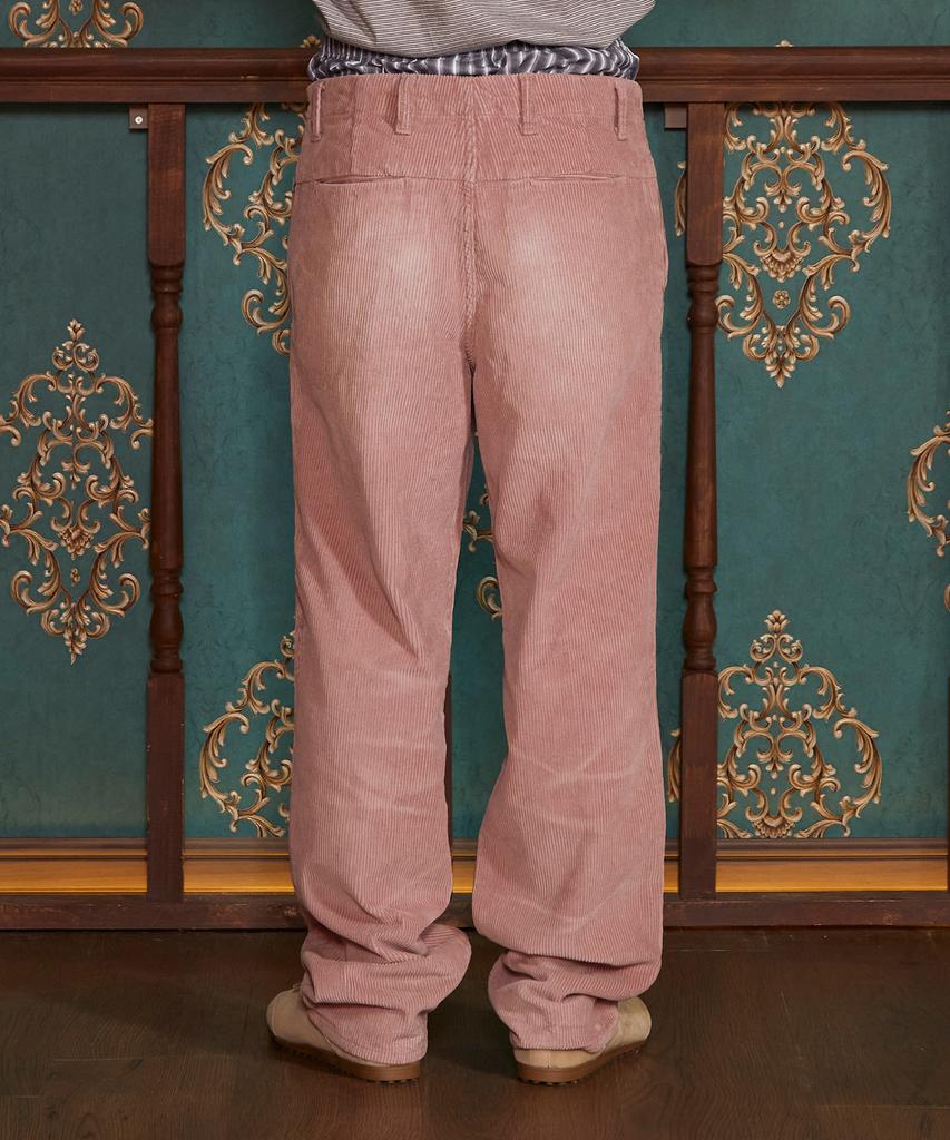 UNALLOYED Washed Corduroy Pants / Pink