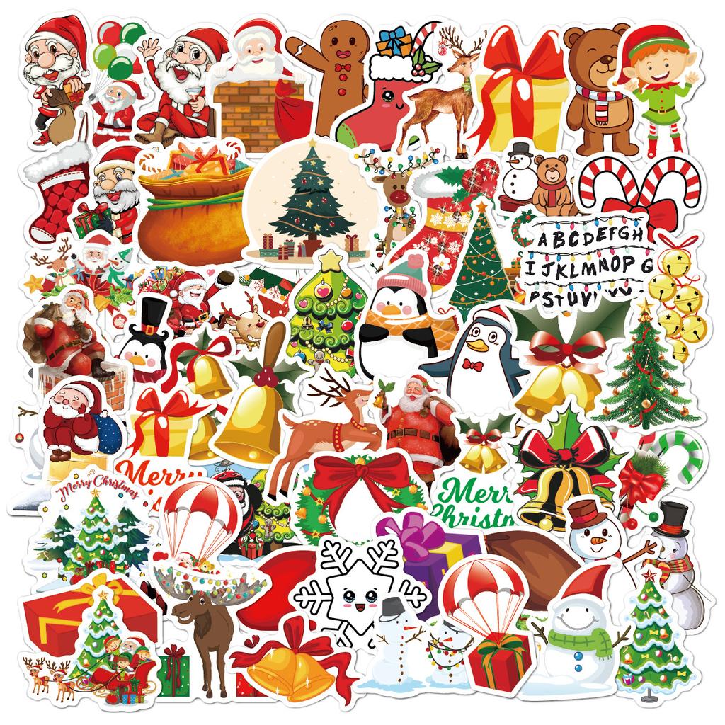 Christmas Stickers Santa Snowflake Stickers for Kids Merry Christmas Decorations Stickers for Envelopes Gifts Tags Crafts