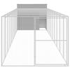 VidaXL Dog Niche with Courtyard Light Grey 214x1069x181 Cm, Dog Cage, Dog Shelter, Animal House, Cages 3189141