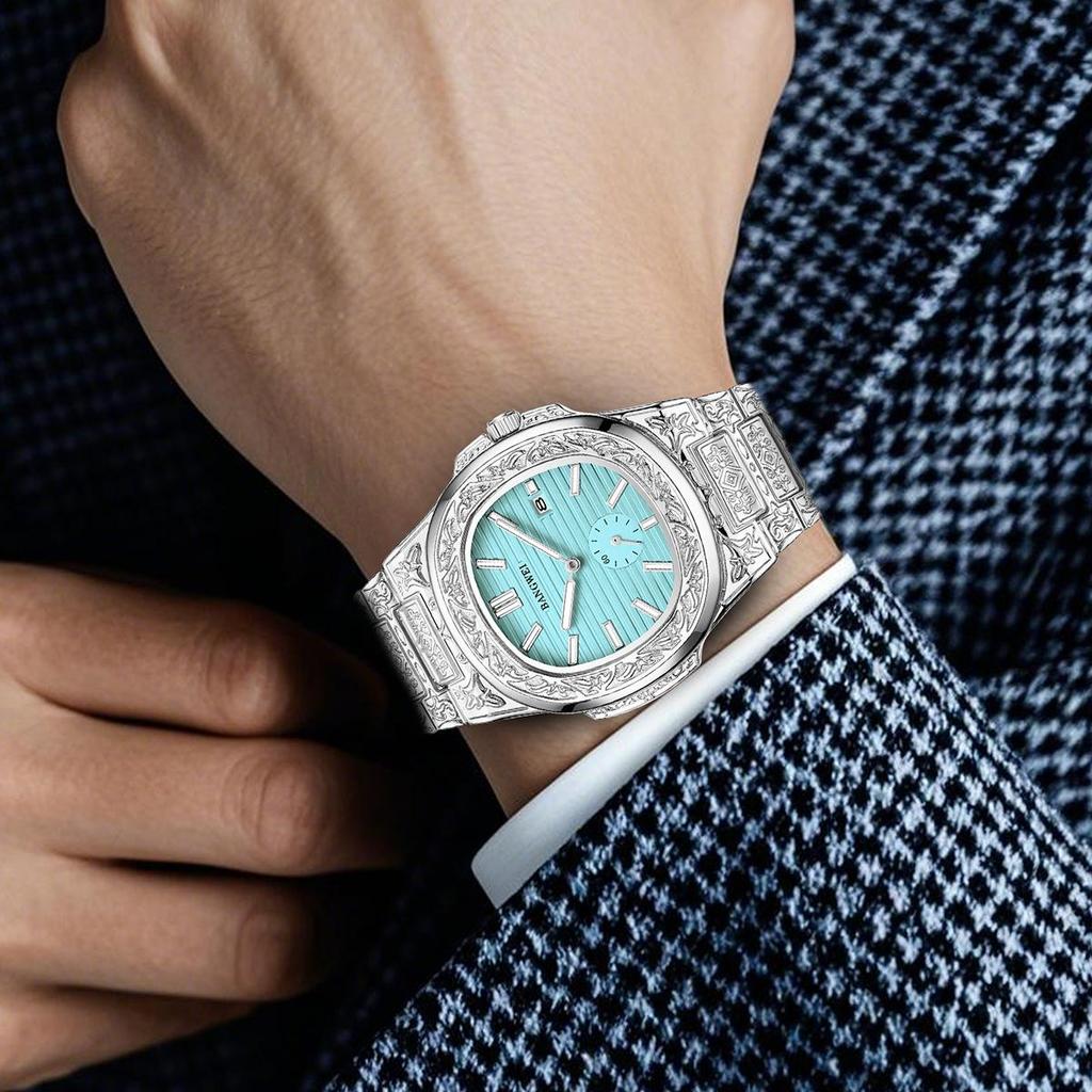 LIGE New Men Watches BANGWEI Brand Fashion Casual Quartz Wristwatches Waterproof Steel Strap Mens Watch