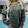 Autumn Winter Vintage 3D Printed Women Hoodie Pullovers Fashion Loose Long Sleeve Round Neck Sweatshirts