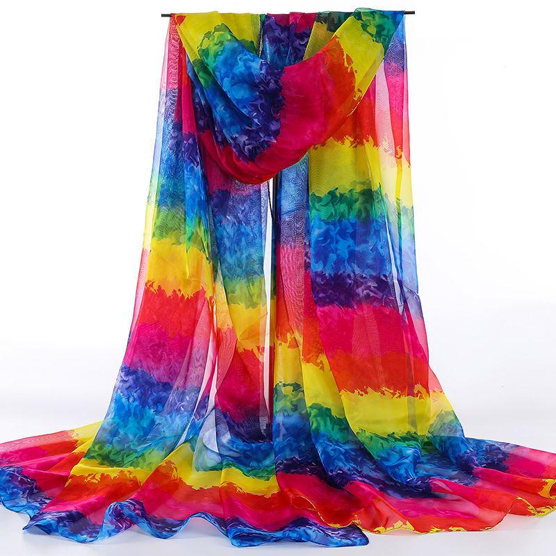 New Arrival Women's Scarf, Oversized and Lightweight Chiffon Shawl for Beach Vacation and Winter, Fashionable and Versatile