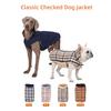 Pet Supplies, Waterproof Plaid Pet Clothes on Both Sides, Winter Models, Autumn and Winter Pet Jackets