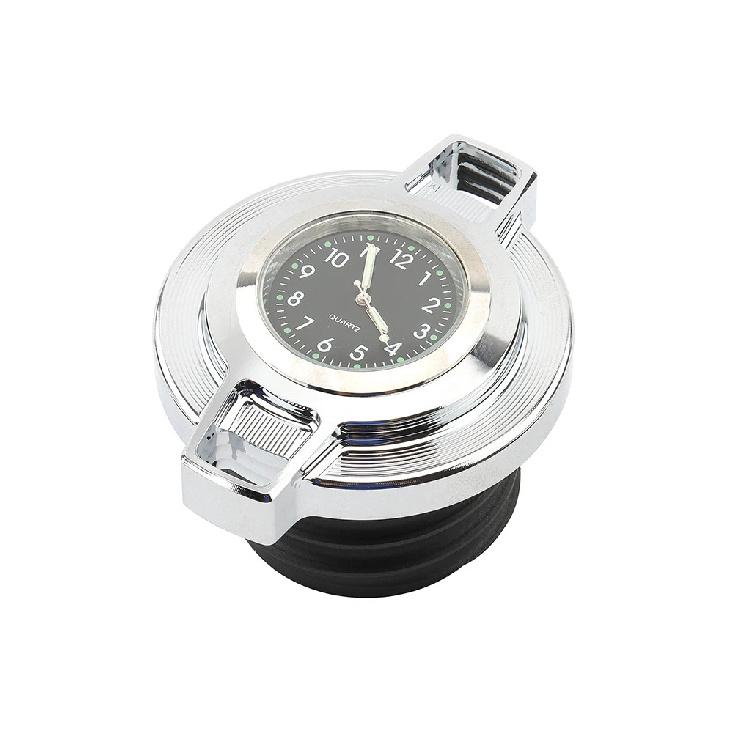 Motorcycle Fuel Tank Cap Oil Gas Caps With Clock For Harley Sportster 883 1200 Touring Road King Dyna Softail Fatboy 1996-2023