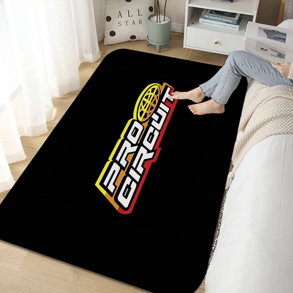 Motorcycle Garage Pro Circuit Room Mats Retro Multiple Choice Living Room Kitchen Rug Non-Slip Welcome Rug
