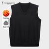 Мужской трикотажный свитер без рукавов с V-образным вырезом