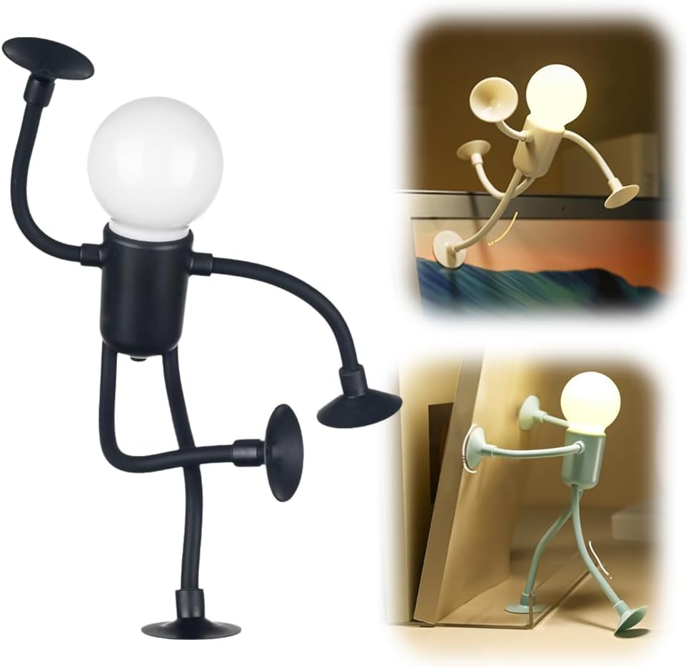 Changeable Shape Funny Sportsman Night Light Button Battery Desk Lamp For Bedroom Bathroom Hallway Kitchen Christmas Decorations